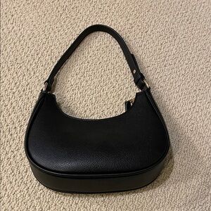 Elegant Black Leather Women's Bag